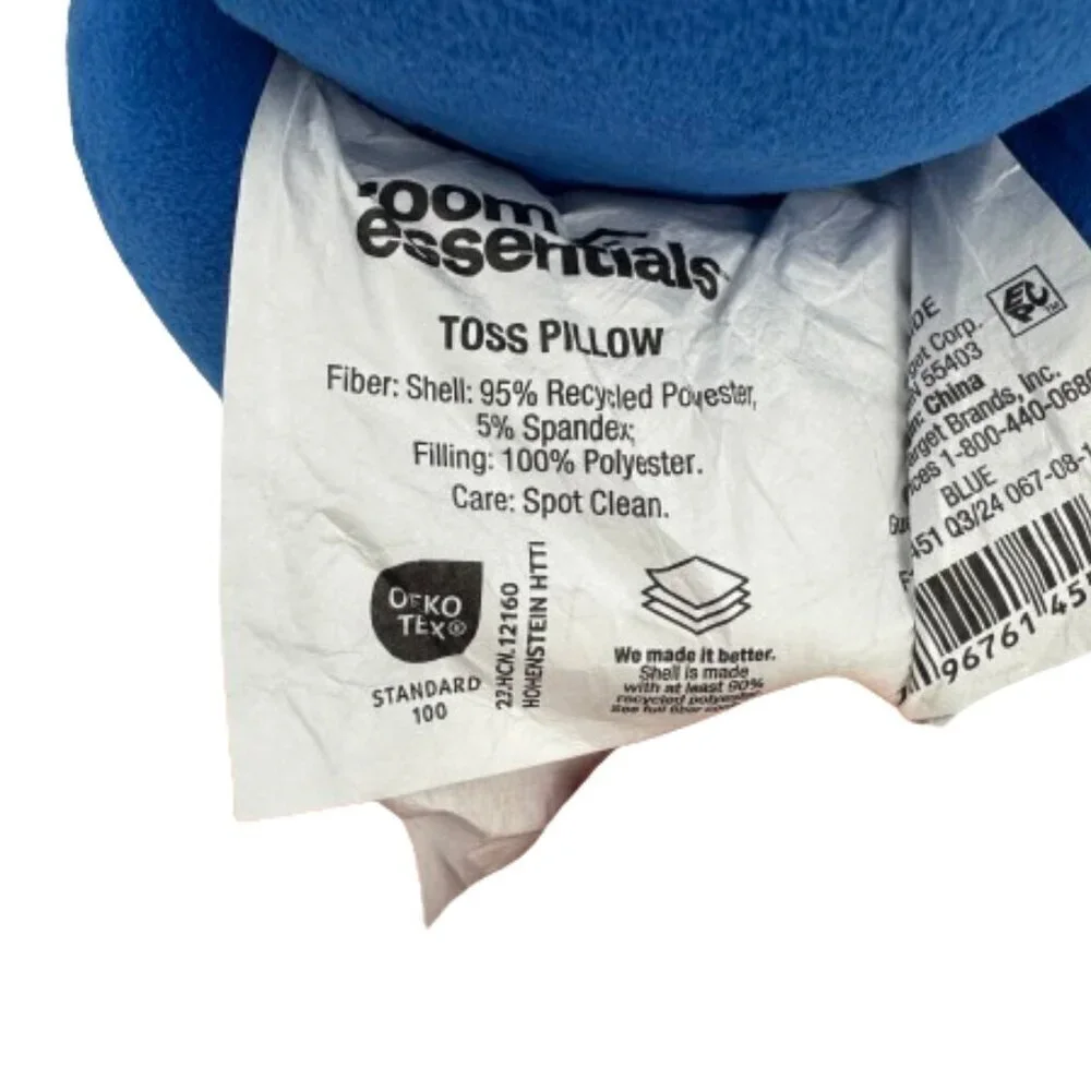 Room Essentials Toss Pillow Infinity Knot Blue